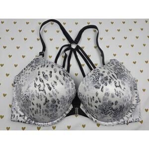 Victorias Secret Front Close Strappy Racerback PUSH UP Bra 36DD